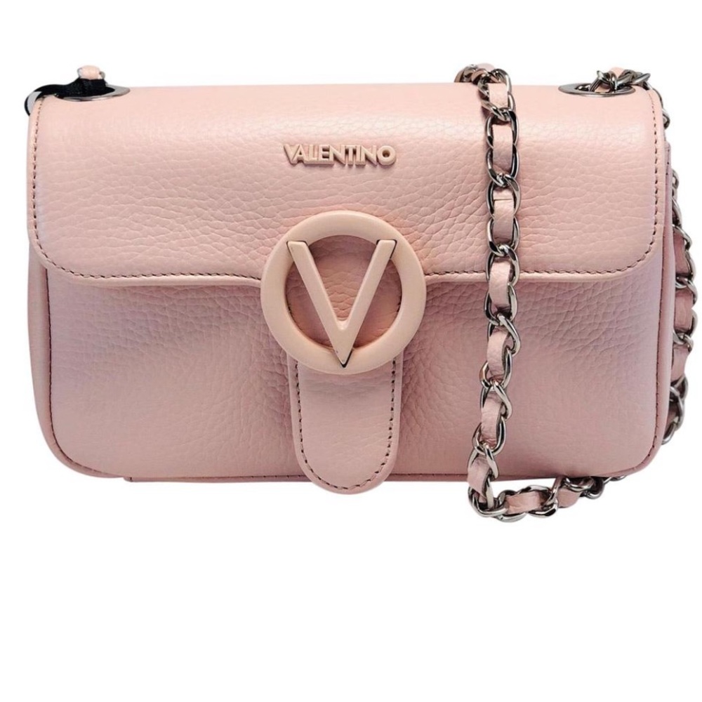 Crossbody Poisson Dollaro In Rose Pink Leather Shoulder Bag
With Silver hardware